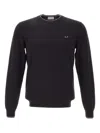 Sun 68 Crew-neck Wool Sweater In Black