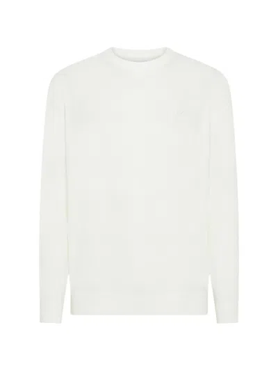 Sun 68 Crew-neck Sweater In White