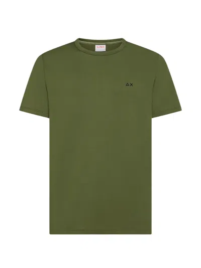 Sun 68 Crewneck T-shirt In Green