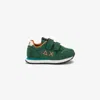 Sun 68 Dark Green Baby Shoes In Green