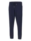 Sun 68 Drawstring Cuffed Track Pants In Blue
