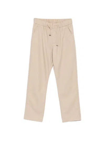Sun 68 Drawstring Elasticated-waist Trousers In Neutral