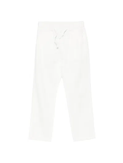 Sun 68 Drawstring Elasticated-waist Trousers In White