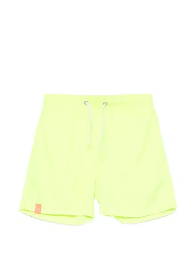 Sun 68 Drawstring Swim Shorts In Yellow