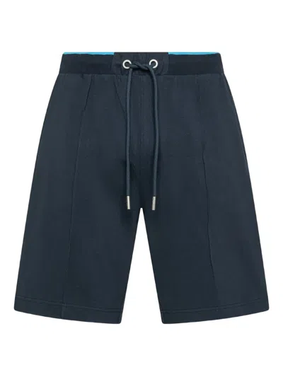 Sun 68 Elastic-waistband Shorts In Blue