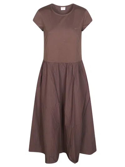 Sun 68 Elegant Long Suit For Women - Ss26 Collection In Brown