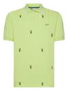 Sun 68 Embroidered-detail Polo Shirt In Green