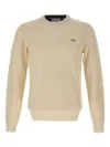 Sun 68 Embroidered-logo Crew-neck Sweater In Neutral