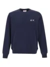 Sun 68 Embroidered-logo Sweatshirt In Blue
