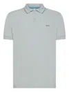 Sun 68 Polo Bande Piccole Sul Colletto In Gray