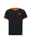 SUN 68 FLUO LOGO COTTON T-SHIRT