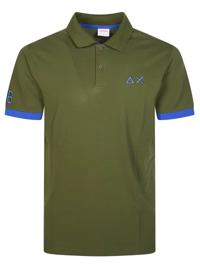 Sun 68 Fluorescent Mini Polo For Men In Verde