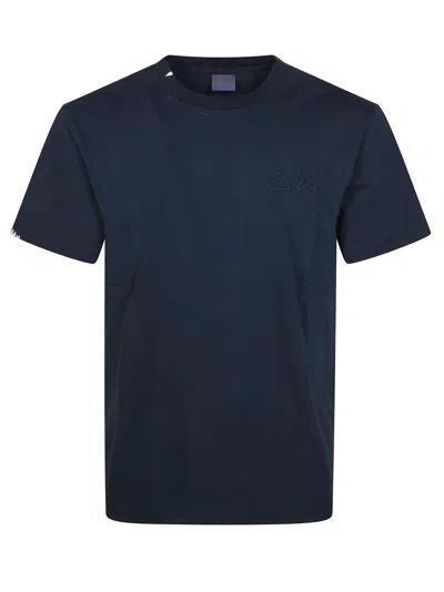 Sun 68 Graphic Mini T-shirt For Men In Blu