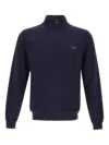 Sun 68 Half-zip Sweater In Blue