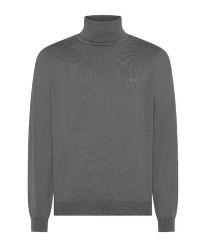 Sun 68 High Neck Knitwear In Gray