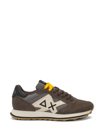 Sun 68 Jaki 2.0 Logo-patch Sneakers In Brown