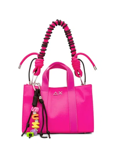 Sun 68 Kleine Handtasche Mit Logo-schild In Pink