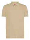 Sun 68 Logo-embroidered Short-sleeve Polo Shirt In Neutral