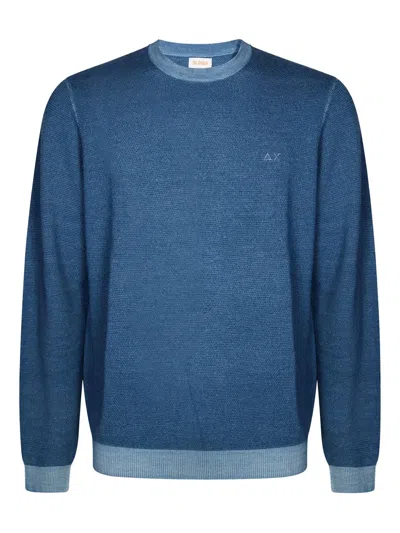 SUN 68 LOGO-EMBROIDERED SWEATER