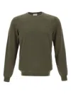 Sun 68 Logo-embroidered Sweater In Green