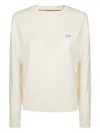 Sun 68 Long-sleeve Crew-neck Sweater In Neutral