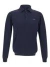 Sun 68 Long-sleeve Polo Shirt In Blue