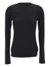 Sun 68 Long-sleeve Round-neck T-shirt In Black