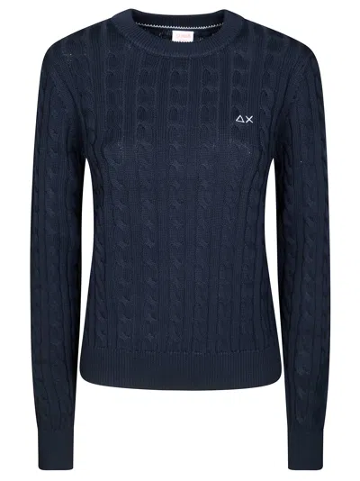 Sun 68 Maglia Gc A Trecce In Blue