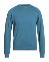 Sun 68 Man Sweater Azure Size M Cotton In Blue