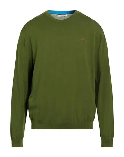 Sun 68 Man Sweater Green Size Xxxl Cotton