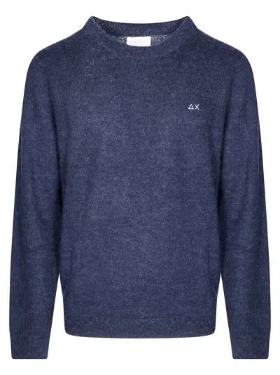 Sun 68 Men's Alpaca Sweater In Blue