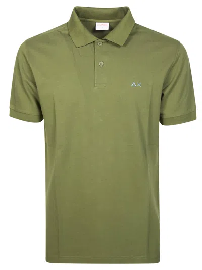 Sun 68 Men's Bandana Neck Polo Shirt In Verde