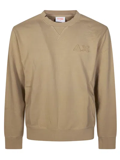 Sun 68 Men's Classic Sweatshirt In Beige