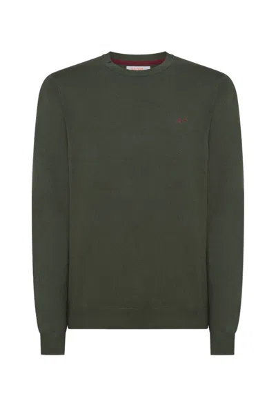 Sun 68 Men's Pullover Sun68 K43101 Dark Military In Gray