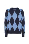 Sun 68 Men's Pullover Sun68 K43154 Navy Blue In Multi