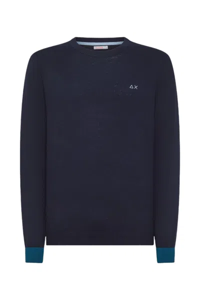 Sun 68 Men's Pullover Sun68 K44127 Navy Blue