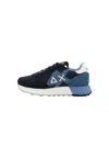 Sun 68 Sun68 Jaki Solid Sneakers In Blue