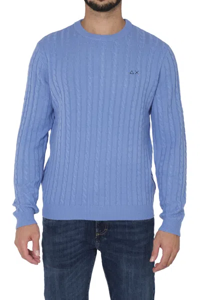 Sun 68 Men's Sweater Sun68 K43141 81 In Blue