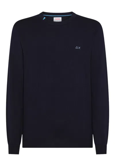 Sun 68 Men's Sweater Sun68 K45101/07 Navy In Black