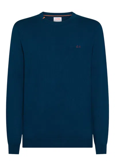 Sun 68 Men's Sweater Sun68 K45101/78 Oil In Blue