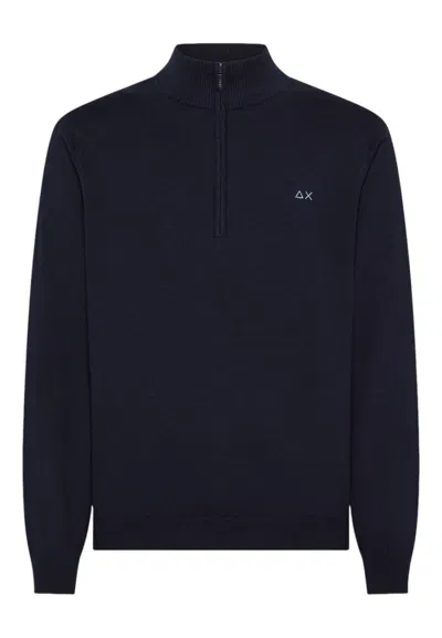 Sun 68 Men's Sweater Sun68 K45107/07 Navy In Blue