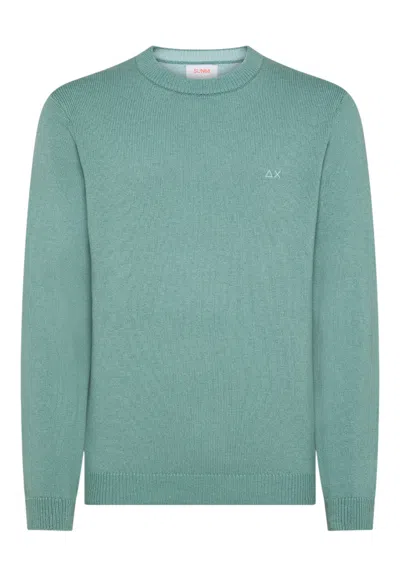 Sun 68 Men's Sweater Sun68 K45110/69 Ashes In Green