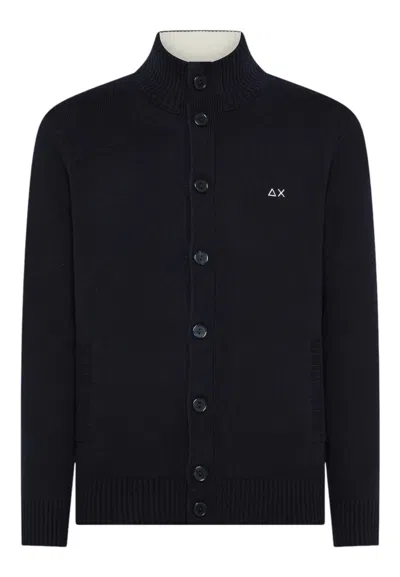 Sun 68 Men's Sweater Sun68 K45111/07 Navy In Black