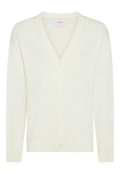 Sun 68 Men's Sweater Sun68 K45124/31 Pan In White