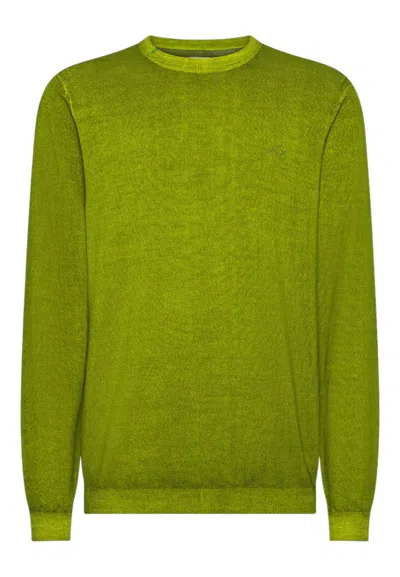 Sun 68 Men's Sweater Sun68 K45130/95 Muschio In Green