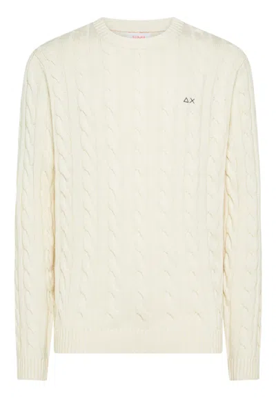 Sun 68 Men's Sweater Sun68 K45138/31 In White