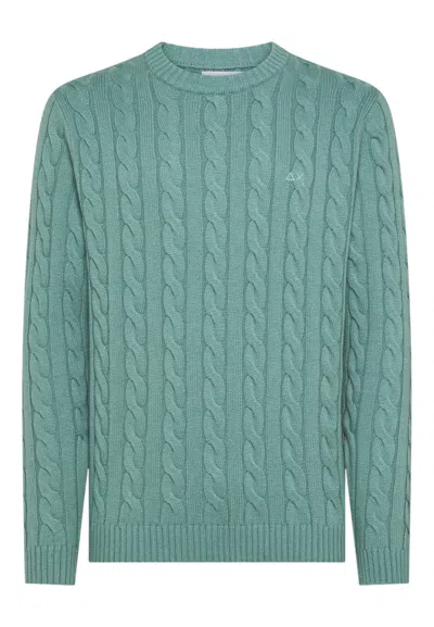 Sun 68 Men's Sweater Sun68 K45138/69 Ashes In Green