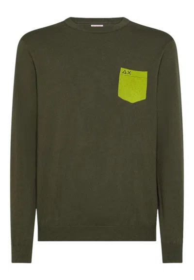 Sun 68 Men's Sweater Sun68 K45147/74 Milita In Green
