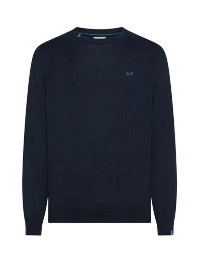 Sun 68 Men's Sweaters Sun68 - Sweater Basic L/s - Blue