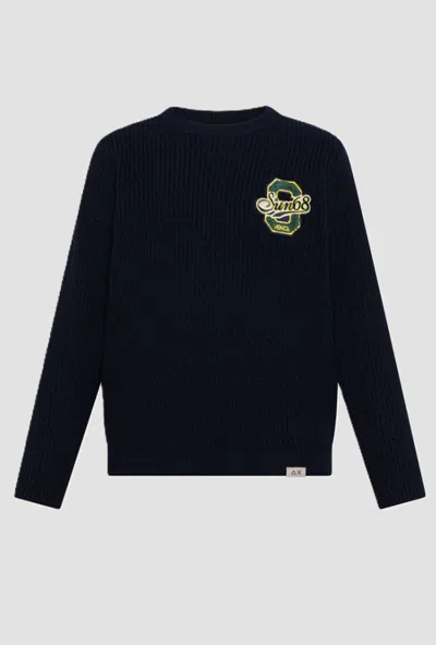 Sun 68 Kids' Mesh With Baby Patch Navy Blue
